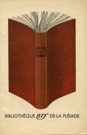 Couverture du catalogue de la Bibliothèque de la Pléiade, pour l'année 1937.